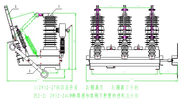 智能分界開關尺寸圖