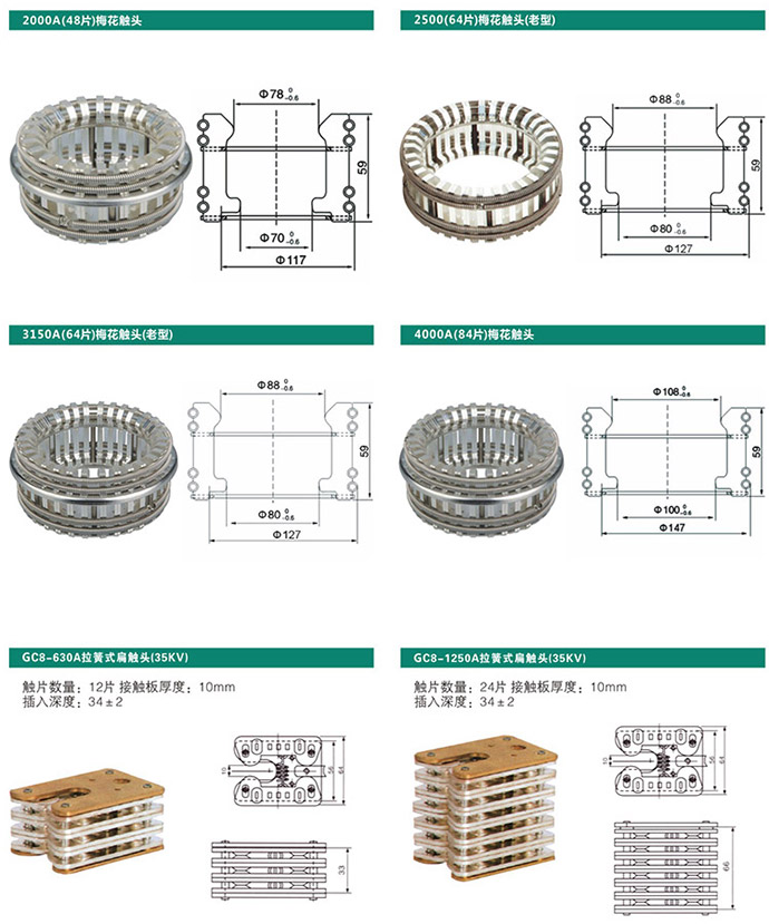動(dòng)觸頭系列產(chǎn)品展示